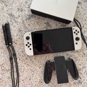 Nintendo Switch Oled Handheld Console Black White